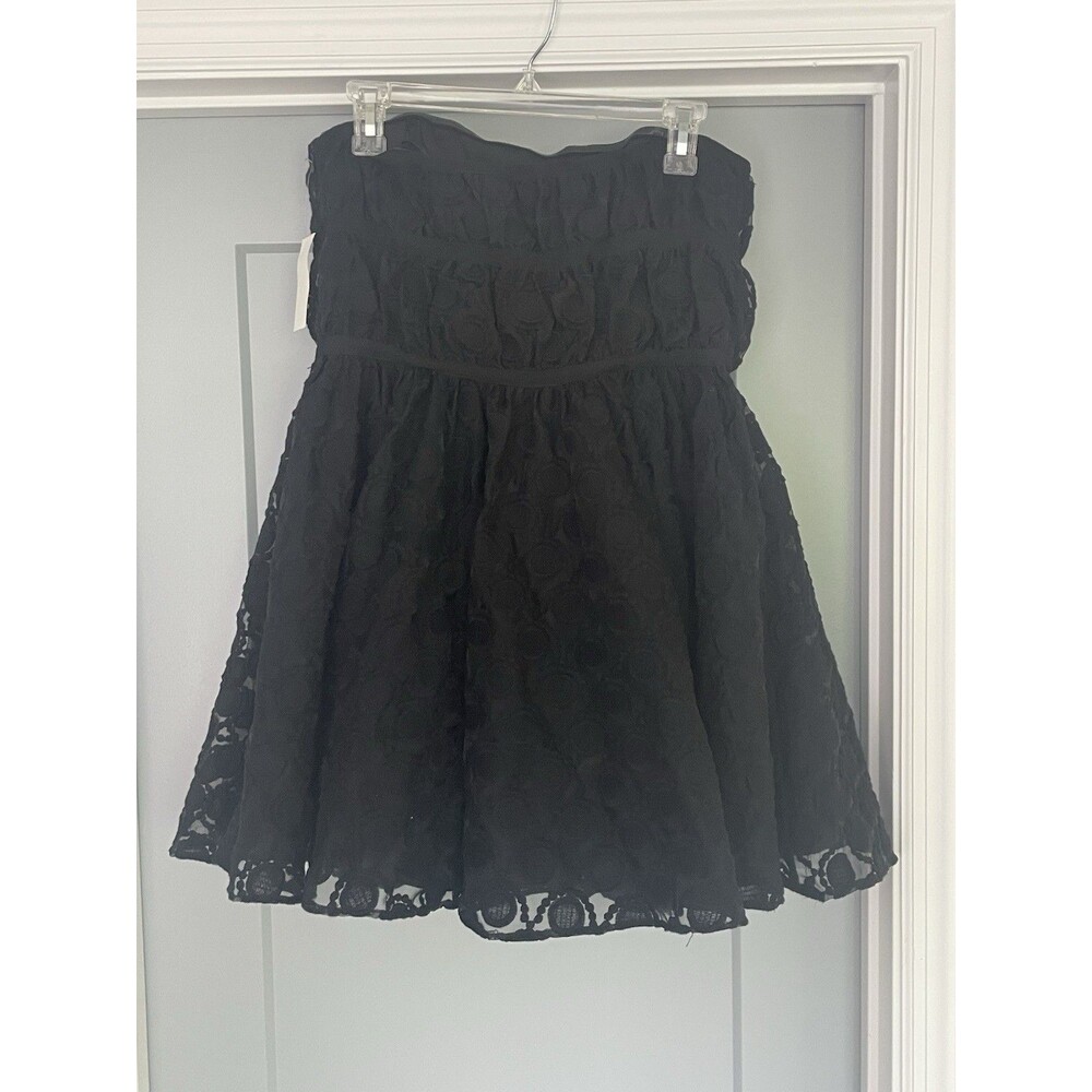 Pearl by Georgina Chapman of Marchesa lace tube top mini dress Prom Size 14
